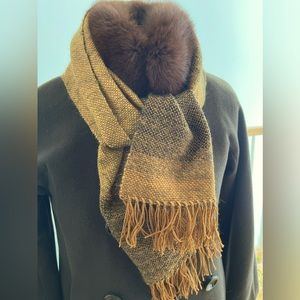 Handwoven 100% Peruvian Merino wool scarf